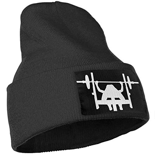 hgdfhfgd Gorro de Punto Suave para Hombres, Mujeres, 100% ácido acrílico Powerlifting Press de Banco Gorro Beanie Keep Warm 3415