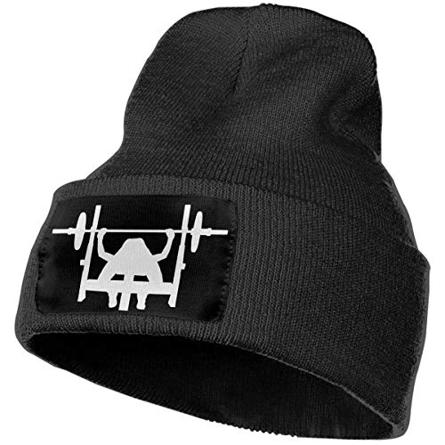 hgdfhfgd Gorro de Punto Suave para Hombres, Mujeres, 100% ácido acrílico Powerlifting Press de Banco Gorro Beanie Keep Warm 3415