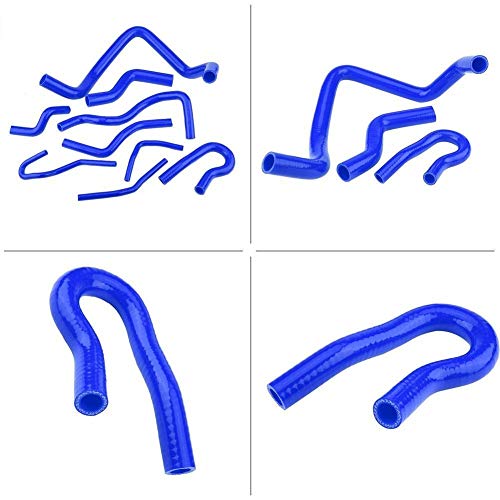 HGY 9pcs Azul de Silicona Auto del Manguito del radiador Kit Compatible con H-o-n-d-a Civic D15 D16 SOHC EG/EK 1992-2000 HGY 9pcs Azul de Silicona Auto del Manguito del radiador Kit Compatible con H-o-n-d-a Civic D15 D16 SOHC EG/EK 1992-2000
