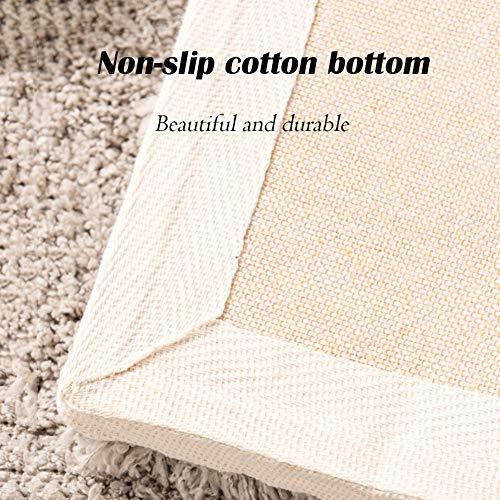 HH- Alfombras, Alfombras Zona Blanda - Grueso Denso De Calidad De 50 Mm Pila De Alfombras Lavables - Modern Luxury Shaggy Alfombras For El Piso, Hogar, Guardería, Alquiler De La Sala De Estar, Gris HH- Alfombras, Alfombras Zona Blanda - Grueso Denso De Calidad De 50 Mm Pila De Alfombras Lavables - Modern Luxury Shaggy Alfombras For El Piso, Hogar, Guardería, Alquiler De La Sala De Estar, Gris