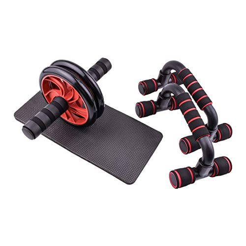 HHUPII AB Power Wheels Máquina de Rodillos Máquina Push-Up Bar Soporte Ejercicio Rack Entrenamiento Inicio Gimnasio Equipo de Fitness Abdominal Muscle Entrenador (Color : C)