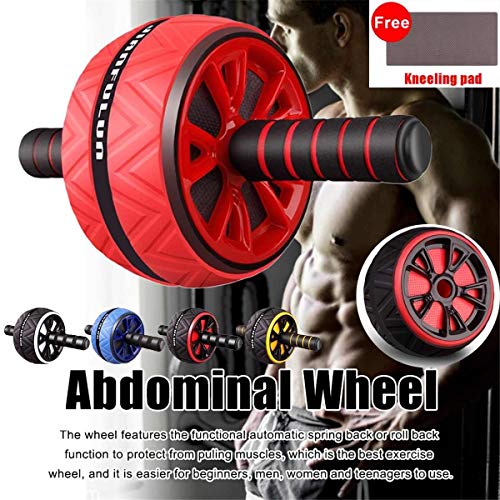 HHUPII AB Roller Big Wheel Trainer de músculo Abdominal para Fitness ABS Core Trabajo ABDIOS Músculos Abdominales Entrenamiento Inicio Gimnasio Fitness Equipos (Color : Yellow)