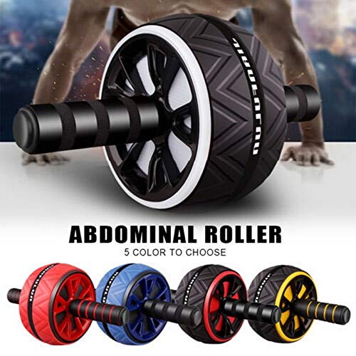 HHUPII AB Roller Big Wheel Trainer de músculo Abdominal para Fitness ABS Core Trabajo ABDIOS Músculos Abdominales Entrenamiento Inicio Gimnasio Fitness Equipos (Color : Yellow)