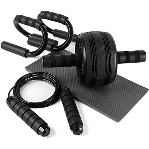 HHUPII AB Roller Power Wheels Machine Push Up Bar Skipping Salto Cuerda Casa Inicio Gimnasio Y Ejercicio Equipo De Entrenamiento Abdominal Entrenador De Músculos (Color : Clear) HHUPII AB Roller Power Wheels Machine Push Up Bar Skipping Salto Cuerda Casa Inicio Gimnasio Y Ejercicio Equipo De Entrenamiento Abdominal Entrenador De Músculos (Color : Clear)