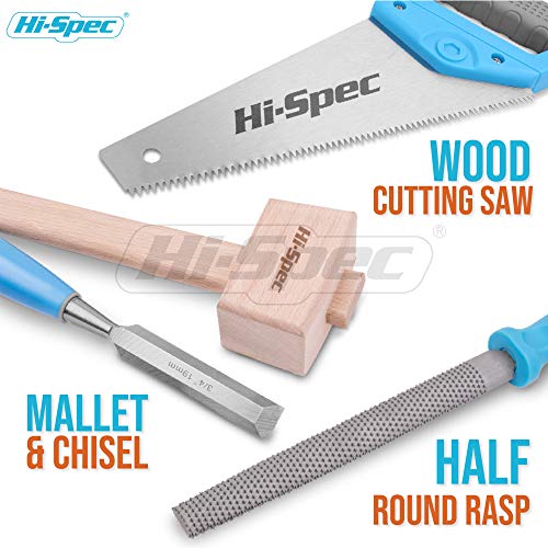 Hi-Spec Caja Jumbo de Herramientas de Bricolaje Reales para Niños, Juguete Educativo para Iniciación a la Carpintería y Trabajo de Madera Hi-Spec Caja Jumbo de Herramientas de Bricolaje Reales para Niños, Juguete Educativo para Iniciación a la Carpintería y Trabajo de Madera