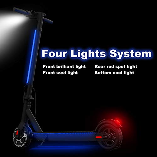 Hiboy Patinete Eléctrico S2 Lite - Neumáticos sólidos de 6.5" - hasta 16 KM de Largo Alcance y 21 KM/H Scooter portátil Plegable para Adultos con Doble Sistema de frenado