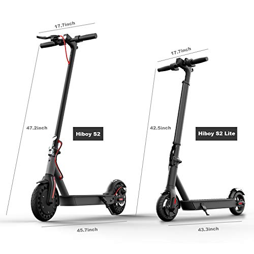 Hiboy Patinete Eléctrico S2 Lite - Neumáticos sólidos de 6.5" - hasta 16 KM de Largo Alcance y 21 KM/H Scooter portátil Plegable para Adultos con Doble Sistema de frenado Hiboy Patinete Eléctrico S2 Lite - Neumáticos sólidos de 6.5" - hasta 16 KM de Largo Alcance y 21 KM/H Scooter portátil Plegable para Adultos con Doble Sistema de frenado