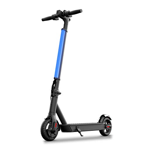 Hiboy Patinete Eléctrico S2 Lite - Neumáticos sólidos de 6.5" - hasta 16 KM de Largo Alcance y 21 KM/H Scooter portátil Plegable para Adultos con Doble Sistema de frenado