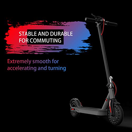 Hiboy Patinete Eléctrico S2 - Neumáticos sólidos de 8.5" - hasta 25 KM de Largo Alcance y 25 KM/H Scooter portátil Plegable para Adultos con Doble Sistema de frenado y aplicación