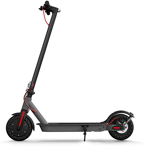 Hiboy Patinete Eléctrico S2 - Neumáticos sólidos de 8.5" - hasta 25 KM de Largo Alcance y 25 KM/H Scooter portátil Plegable para Adultos con Doble Sistema de frenado y aplicación