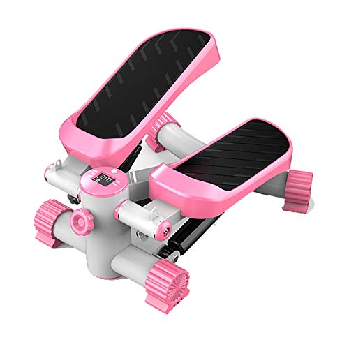 HidráUlica Stepper MultifuncióN Tabla Plataforma Stepper Ffitness Stepper con Monitor Pantalla Incorporado Mini Stepper HidráUlica Silenciosa Carga 150Kg Stepper Ideal Ejercicios Pink