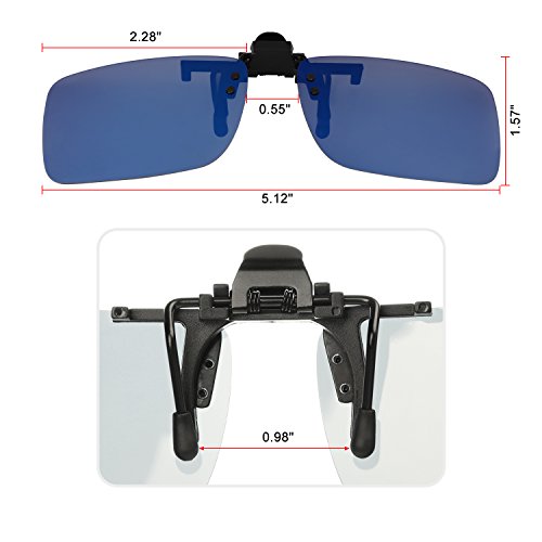 Hifot Clip Gafas de Sol polarizadas Lentes 4 Piezas, Flip up Gafas de Sol para Mujer Hombre, Suplementos de Sol para Gafas graduadas Hifot Clip Gafas de Sol polarizadas Lentes 4 Piezas, Flip up Gafas de Sol para Mujer Hombre, Suplementos de Sol para Gafas graduadas