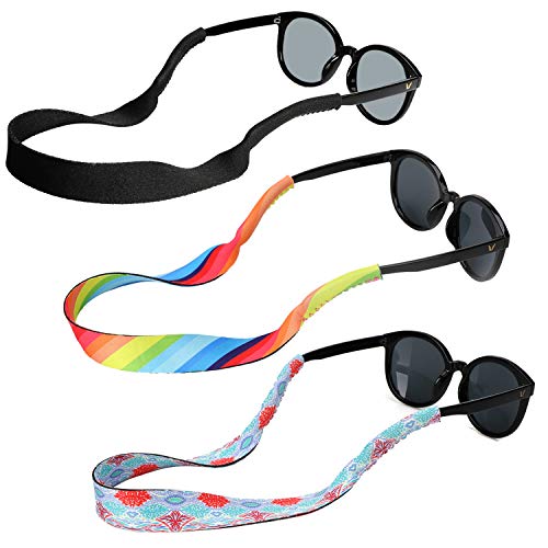 Hifot cordon gafas de sol soporte corre 3 Piezas, Neopreno Universal Fit cuerda retención, Flotante cordón gafas de sol Hifot cordon gafas de sol soporte corre 3 Piezas, Neopreno Universal Fit cuerda retención, Flotante cordón gafas de sol