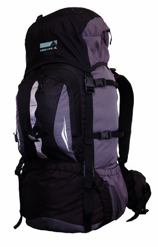 High Peak Sirius Mochila, Unisex, Negro/Gris, 80 l