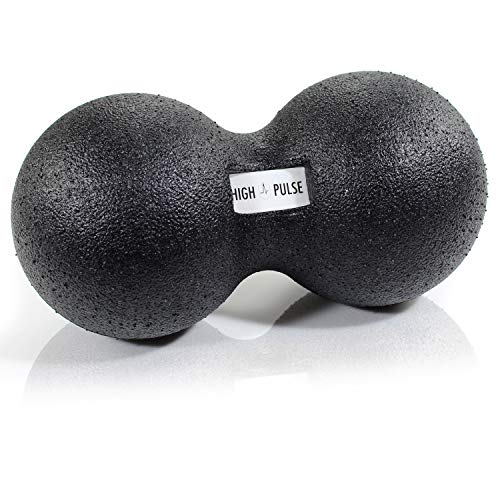 High Pulse Bolas de Masaje Lacrosse – Pelotas dobles para masaje y regeneracion muscular en cuello y espalda (12 cm)