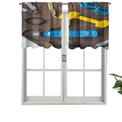 Hiiiman Cortinas opacas con cenefas antirayos UV para prepararse para fitness, equipo deportivo sobre tablero de madera, juego de 2, 106,7 x 60,9 cm para interior comedor o dormitorio Hiiiman Cortinas opacas con cenefas antirayos UV para prepararse para fitness, equipo deportivo sobre tablero de madera, juego de 2, 106,7 x 60,9 cm para interior comedor o dormitorio