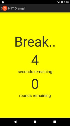 HIIT Orange Workout Interval Timer HIIT Orange Workout Interval Timer