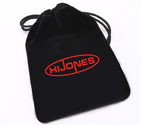 HIJONES Hombre Acero Inoxidable Suerte Rotativa Anillo De Dados Banda 8Mm Negro Tamaño 22