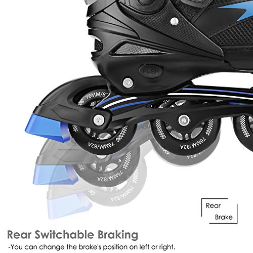 Hikole Patines en Linea para Adultos y Adolescentes Tamaño Ajustable (35-43) Patines para Hombres y Mujeres Patines de Ruedas Transpirables y Cómodos Hikole Patines en Linea para Adultos y Adolescentes Tamaño Ajustable (35-43) Patines para Hombres y Mujeres Patines de Ruedas Transpirables y Cómodos
