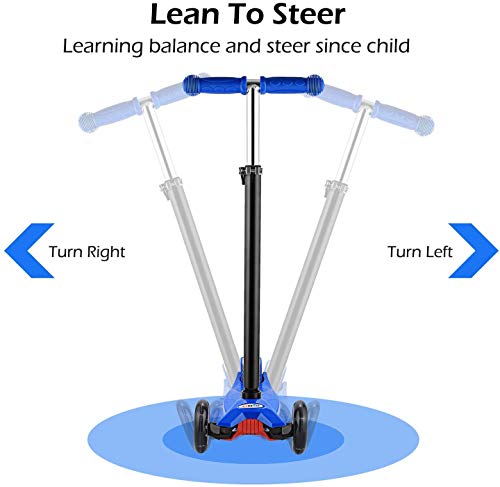 Hikole Patinete Infantil 3 Ruedas, niños de Altura Ajustable Scooter para niños y niñas 3-12, luz LED Intermitente Ruedas de PU (Almacén checo) Hikole Patinete Infantil 3 Ruedas, niños de Altura Ajustable Scooter para niños y niñas 3-12, luz LED Intermitente Ruedas de PU (Almacén checo)