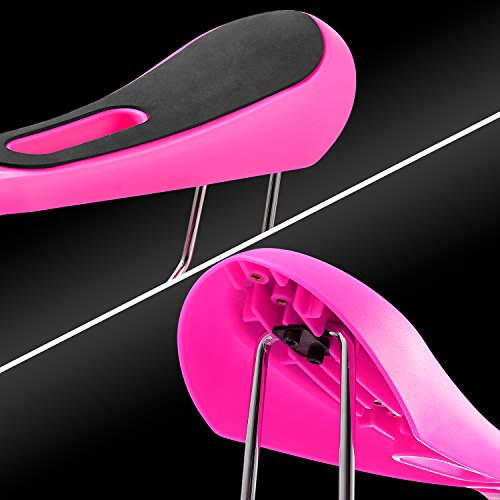 Hikole Patinete para niños con Asiento Plegable y Manillar Ajustable, Patinete de 3 Ruedas para Niñas y Niños de 2 a 8 Años 50 kg de Carga (Rosa-3) Hikole Patinete para niños con Asiento Plegable y Manillar Ajustable, Patinete de 3 Ruedas para Niñas y Niños de 2 a 8 Años 50 kg de Carga (Rosa-3)
