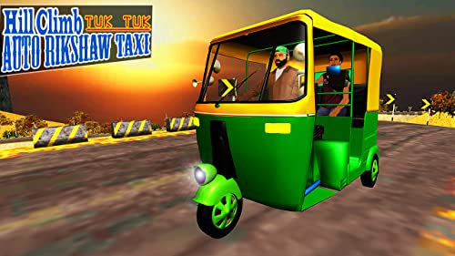 Hillside Tuk Tuk Auto Rickshaw Taxi Driver 2017 3D