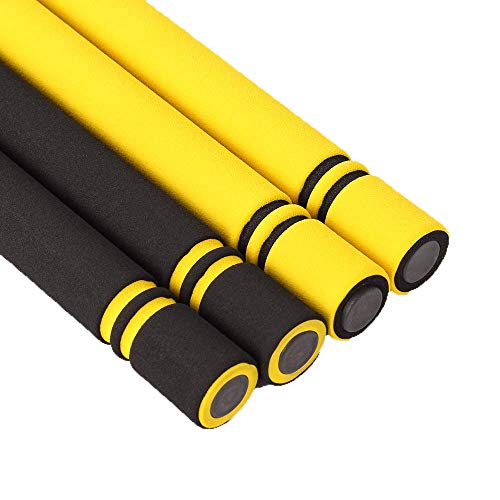 Hilmocho 2 Pack Artes Marciales Espuma Nunchaku Entrenamiento de Práctica Acolchada Nunchucks para Niños