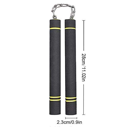 Hilmocho 2 Pack Artes Marciales Espuma Nunchaku Entrenamiento de Práctica Acolchada Nunchucks para Niños Hilmocho 2 Pack Artes Marciales Espuma Nunchaku Entrenamiento de Práctica Acolchada Nunchucks para Niños