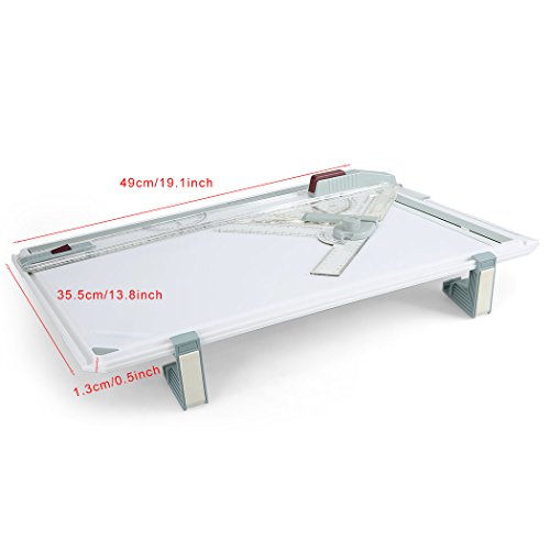 Himimi A3 Tableros de dibujo Mesa de dibujo, herramienta de dibujo multifuncional con regla clara Movimiento paralelo y ángulo de sistema de medición ajustable