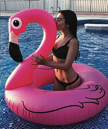 Hinchable Colchoneta Flamenco, Seguro y Estable Juguete Hinchable Flotante Gigante Flamingo, Extremadamente Grueso y Duradero Flamenco Hinchable para Regalo Reunión Parte Celebración de Cumpleaños