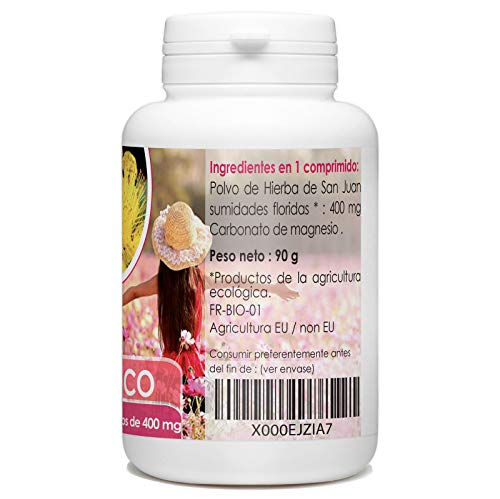 Hipérico (Hierba de San Juan) Organico 400 mg - 200 comprimidos Hipérico (Hierba de San Juan) Organico 400 mg - 200 comprimidos