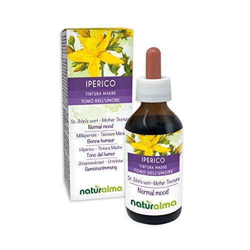 HIPÉRICO o hierba de San Juan (Hypericum perforatum) hierba con flores Tintura Madre sin alcohol NATURALMA | Extracto líquido gotas 100 ml | Complemento alimenticio | Vegano HIPÉRICO o hierba de San Juan (Hypericum perforatum) hierba con flores Tintura Madre sin alcohol NATURALMA | Extracto líquido gotas 100 ml | Complemento alimenticio | Vegano