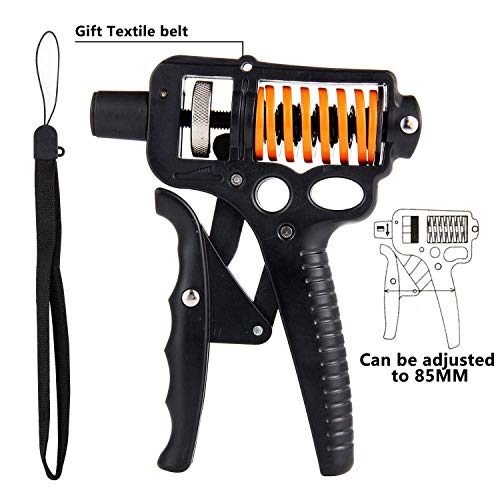 Hipier Entrenamiento de Agarre de Mano Ejercitador de Mano y Antebrazo Hand Grip Strengthener Empuñadura Fortalecedor de Dedos para Atletas y Músicos para Aumentar la Fuerza Hipier Entrenamiento de Agarre de Mano Ejercitador de Mano y Antebrazo Hand Grip Strengthener Empuñadura Fortalecedor de Dedos para Atletas y Músicos para Aumentar la Fuerza