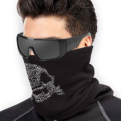 Hipiyoled Bufanda de Cuello Scary Skull Icon Biker Style Logo 26cm X 30cm Diadema de pasamontañas de Invierno para Hombres y Mujeres Hipiyoled Bufanda de Cuello Scary Skull Icon Biker Style Logo 26cm X 30cm Diadema de pasamontañas de Invierno para Hombres y Mujeres