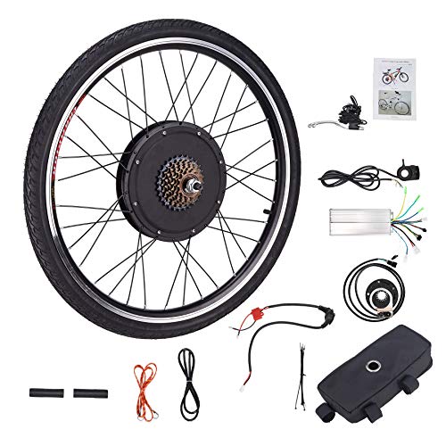 HIRAM Kit de Conversión de Bicicleta Eléctrica 48V 1000W 26’’ Kit de Conversión de Bicicleta para Rueda Trasera DIY Electric Bike Conversion Kit con Controlador de Modo Dual HIRAM Kit de Conversión de Bicicleta Eléctrica 48V 1000W 26’’ Kit de Conversión de Bicicleta para Rueda Trasera DIY Electric Bike Conversion Kit con Controlador de Modo Dual