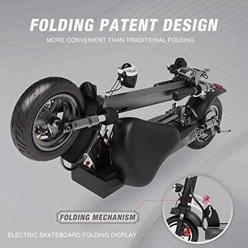 HITWAY Patinete eléctrico, Patinete Electrico Adultos Potencia máxima de 800 W, Patinete eléctrico Plegable, 50 Km Alcance, 3 Modos de conducción, Scooter portátil Plegable para Adultos HITWAY Patinete eléctrico, Patinete Electrico Adultos Potencia máxima de 800 W, Patinete eléctrico Plegable, 50 Km Alcance, 3 Modos de conducción, Scooter portátil Plegable para Adultos