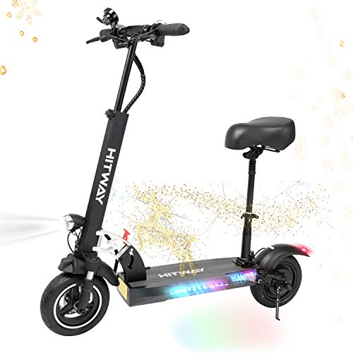 HITWAY Patinete eléctrico, Patinete Electrico Adultos Potencia máxima de 800 W, Patinete eléctrico Plegable, 50 Km Alcance, 3 Modos de conducción, Scooter portátil Plegable para Adultos