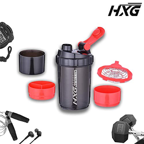 Hivexagon Multi-Almacenamiento Proteína Mezclador Capacidad 500 ml Rojo SA003 Hivexagon Multi-Almacenamiento Proteína Mezclador Capacidad 500 ml Rojo SA003