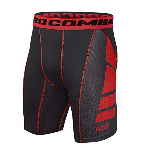 Hivexagon Pantalones Cortos de Compresión de Media Pierna para Deportes, Correr y Entrenamiento de Gimnasio SM008RDL Hivexagon Pantalones Cortos de Compresión de Media Pierna para Deportes, Correr y Entrenamiento de Gimnasio SM008RDL