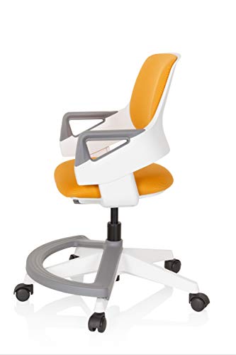 hjh OFFICE 640490 silla para niños KID FLEX tejido de malla naranja silla giratoria ajustable ergonómico acolchado