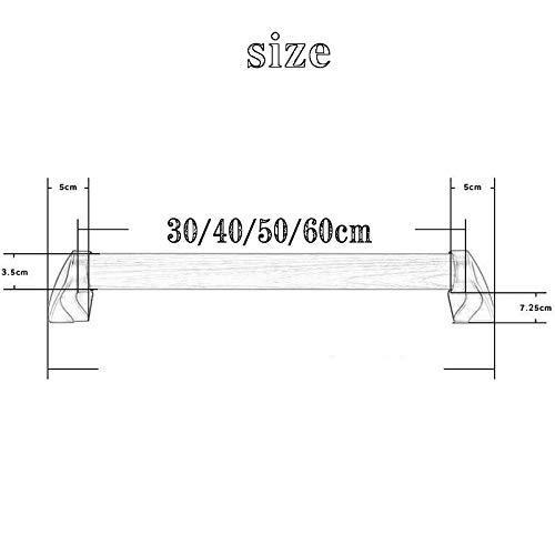 HJHY-RAIL Madera Asidero Ducha asa de Seguridad para Personas Mayores WC - Agarraderas Al Aire Libre pour Escaleras, Pasillo Exterior, Sótano30cm