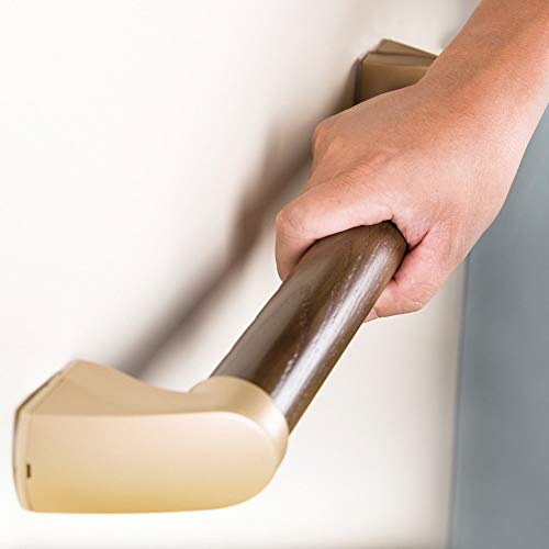 HJHY-RAIL Madera Asidero Ducha asa de Seguridad para Personas Mayores WC - Agarraderas Al Aire Libre pour Escaleras, Pasillo Exterior, Sótano30cm