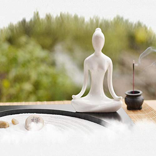 Hjyi Meditación Zen Garden,Tablero Buda Zen Jardín Muebles Chinos Decoracion Yoga Zen Ocho Diagramas Yin Yang Micro Paisaje Casa De Té DecoracióN De Seco Mesa De Arena