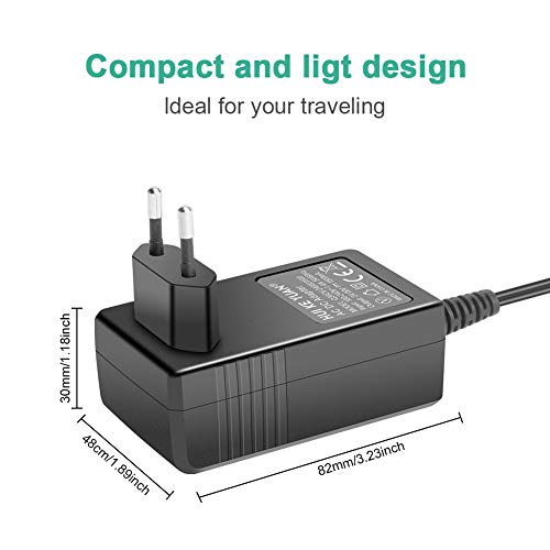 HKY 24V Cargador Adaptador Universal para Aspirador Robot Conga Cecotec 1390 S1390 1290 Gryo Model 05145,Vileda M-448A SB35,Discos Duros Externos,Luces LED,Pantallas LCD,Enrutadores WiFi,televisore