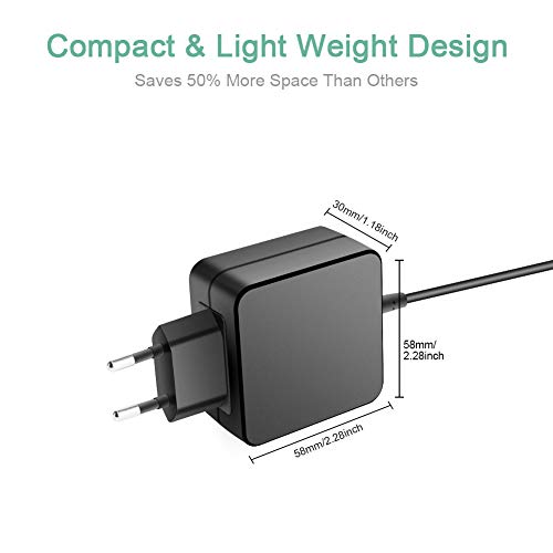 HKY 5V~20V 45W USB Tipo C Cargador pour Acer Swift 7,TRAVELMATE B1,Lenovo Yoga 720 13,Yoga 910,ThinkPad X1,Huawei,DELL XPS 12/13 XPS 12 9250,Latitude 7370 7275, Latitude 11 5175,Latitude 11 5179