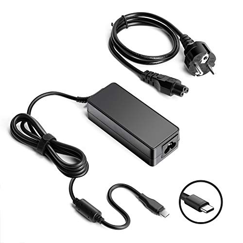 HKY 65W 5V~20V USB Tipo C Cargador para Lenovo Yoga 720 720-13IKB 720-13 730-13 730-13IKB 910 910-13IKB, ThinkPad T480 T580 T570 E580 E590 L480 L580 P51s P52s X270 X280 L380 L390,X1 Carbon 5ta 6ta