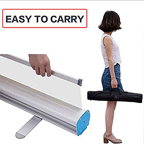 HLMBQ Roll Up Transparente Divisor,Mampara Protectora Portátil Escuelas,En Pie Escudo Protector contra Estornudos,Plegable Pantalla Separador,Gimnasio,Salón,Peluquería,Bar 60×160cm