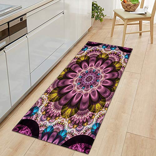 HLXX Alfombra de Cocina, Felpudo de Entrada, Dormitorio, Pasillo, Suelo, decoración, Alfombra, baño, Absorbente de Agua, Alfombra Antideslizante A14 40x60cm