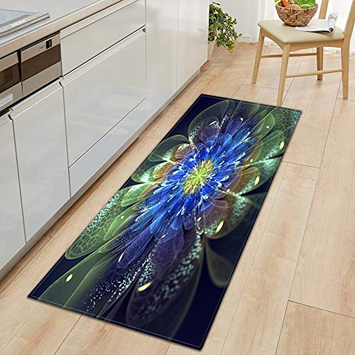 HLXX Alfombra de Cocina, Felpudo de Entrada, Dormitorio, Pasillo, Suelo, decoración, Alfombra, baño, Absorbente de Agua, Alfombra Antideslizante A14 40x60cm