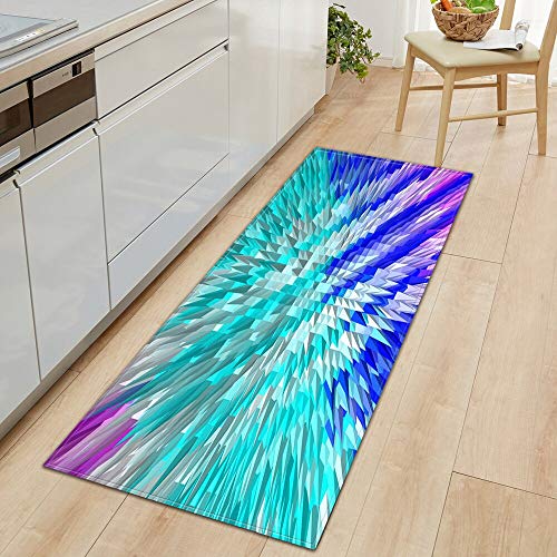 HLXX Alfombra de Cocina, Felpudo de Entrada, Dormitorio, Pasillo, Suelo, decoración, Alfombra, baño, Absorbente de Agua, Alfombrilla Antideslizante A6 40x60cm